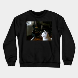 The Cat and the Guitar Crewneck Sweatshirt